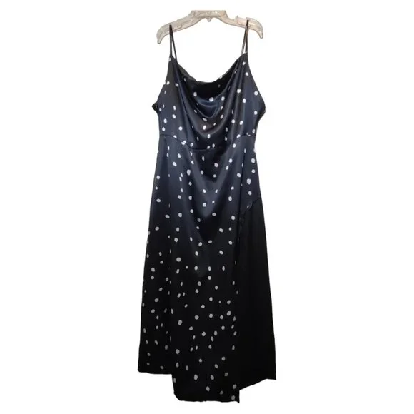 foxiedox cocktail dress Foxiedox Dresses | Foxiedox Navy Blue Cocktail Dress | Color: Blue/White | Size: Xl